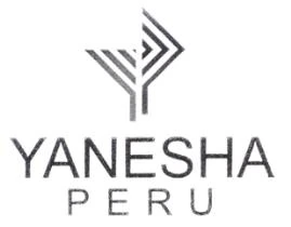 Signo mixto YANESHA PERU con un trazo estilizado sobre la palabra